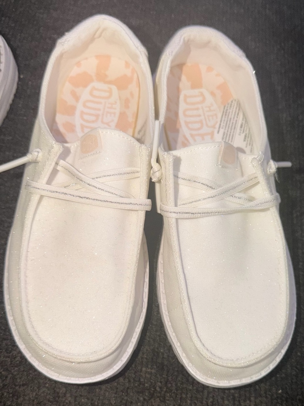 Hey Dude Women’s White Slip-On Casual Shoes